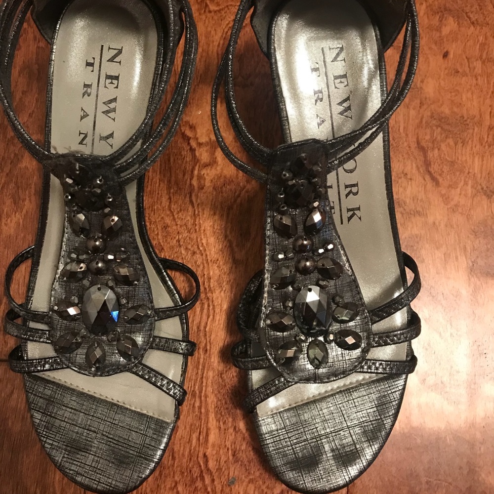 Silver sandals